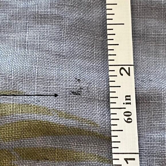 Tommy Bahama Linen Blue Floral Palm Tropical Camp Collar Button Down Shirt XL - Picture 12 of 12